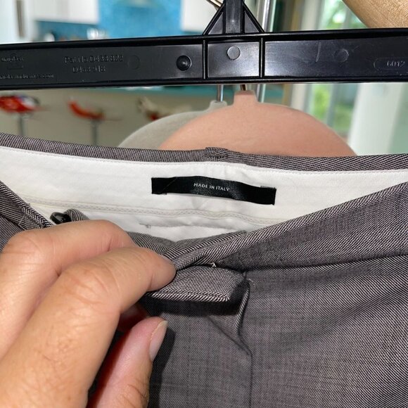 Paul Smith Womens Soho Fit Trouser Pants Size 38 Pure Wool Mid Rise Cropped - Picture 3 of 13